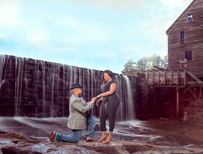 Proposal at Historic Yate Mill